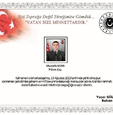 Zonguldaklı uzman çavuş Pençe-Kilit bölgesinde şehit oldu 2