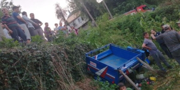 Zonguldakta patpat tarlaya devrildi 13 yaralı