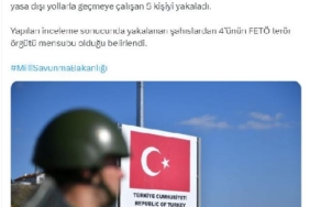 MSB: Yunanistan’a geçmeye çalışan 4'ü FETÖ mensubu, 5 kişi yakalandı