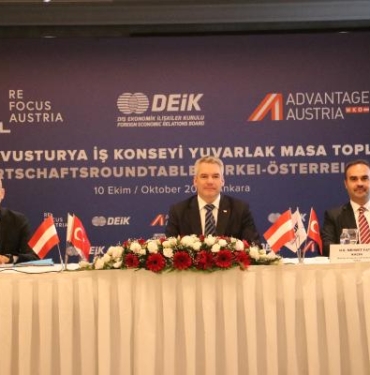 Bakan Kacır: Gümrük Birliği Anlaşması'nın güncellenmesi, Türkiye- Avusturya ilişkilerine ivme katacak 10 Bakan Kacır: Gümrük Birliği Anlaşması'nın güncellenmesi, Türkiye- Avusturya ilişkilerine ivme katacak