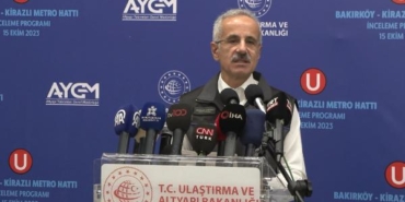Bakan Uraloğlu: Günde 1 milyon yolcunun bu hattımız ile seyahat etmesini öngörüyoruz