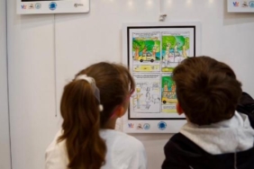 Çizgi Roman Okulu’nda çocuklar hayal gücünü sergiye taşıdı