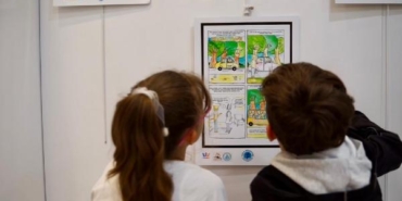 Çizgi Roman Okulu’nda çocuklar hayal gücünü sergiye taşıdı