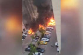 İsrail Dışişleri, yerleşim yerine düşen roketten görüntüler paylaştı