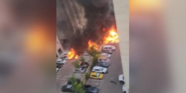 İsrail Dışişleri, yerleşim yerine düşen roketten görüntüler paylaştı