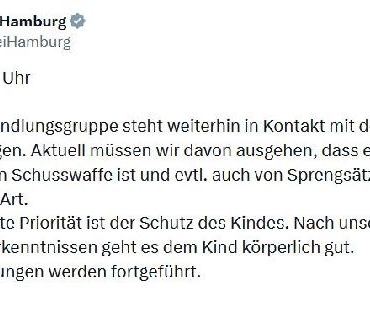 Hamburg Polisi: Görüşmeler sürüyor, çocuğun hayatı önceliğimiz