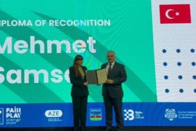 Mardinli iş insanı Mehmet Samsa'ya ‘Avrupa Fair Play’ ödülü