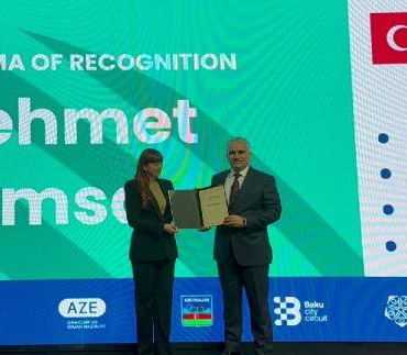 Mardinli iş insanı Mehmet Samsa'ya ‘Avrupa Fair Play’ ödülü