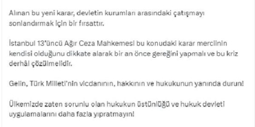 Akşener: İstanbul 13'üncü Ağır Ceza Mahkemesi, gereğini yapmalıdır