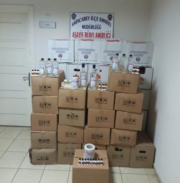 Bursa'da 616 litre sahte içki ele geçirildi; 1 gözaltı