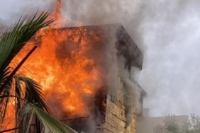 Dizi çekilen film platosunda yangın