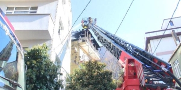 Kağıthane'de karısına kızdı evini ateşe verdi