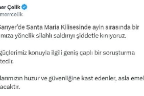 AK Parti'li Çelik: Santa Maria Kilisesindeki saldırıyı şiddetle kınıyoruz 33 AK Parti'li Çelik: Santa Maria Kilisesindeki saldırıyı şiddetle kınıyoruz