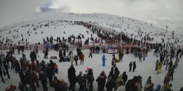 Erciyes, hafta sonu 123 bin ziyaretçiyi ağırladı