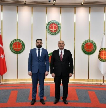 Yargıtay Başkanı Akarca, Kuzey Makedonya Adalet Bakanı Lloga ile bir araya geldi