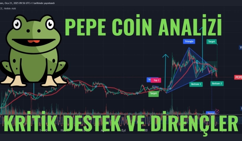 Pepe Coin Analizi | Kritik Destek ve Dirençler | Yükseliş Başlayacak mı? 6 PEPE COİN ANALİZİ