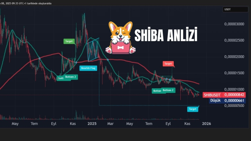 DOGE ve SHIB Cephesinde Son Durum 2 SHIB (Shiba Inu) Günlük Grafik Analizi