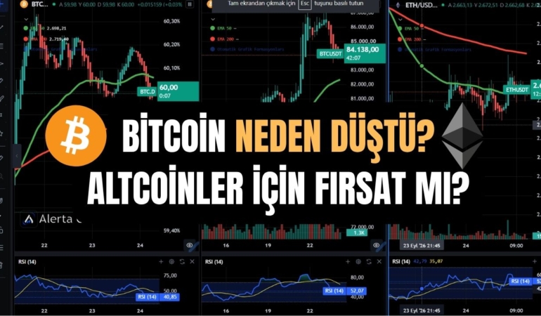 Bitcoin neden düştü? Altcoinlerde son durum 24 Eylül 2026