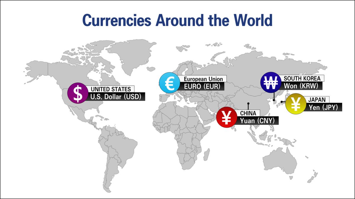 USD, EUR ve diğer birimleri gösteren dünya haritası; canlı döviz temalı bilgilendirici görsel.