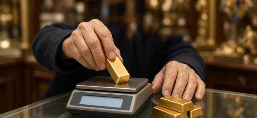 Altın Haftaya 4.180 Dolar Bandında Başladı: Petrol Geriledi 7 Kapalıçarşı'da bir kuyumcunun hassas terazide küçük altın külçeleri tartması, altın piyasası için temsili görsel