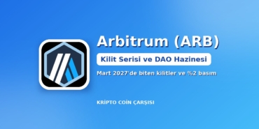 Arbitrum (ARB) Nedir? Mart 2027’de Biten Kilit Serisi, DAO Hazinesi ve %2 Basım Yetkisi 8 Arbitrum (ARB) logosu ile kilit serisi ve DAO hazinesi kapak görseli