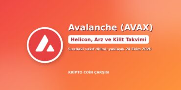 Avalanche (AVAX) Nedir? Helicon, Arz ve 24 Ekim Kilidi 6 Avalanche (AVAX) nedir kapak görseli: Avalanche logosu, Helicon güncellemesi, arz ve kilit takvimi