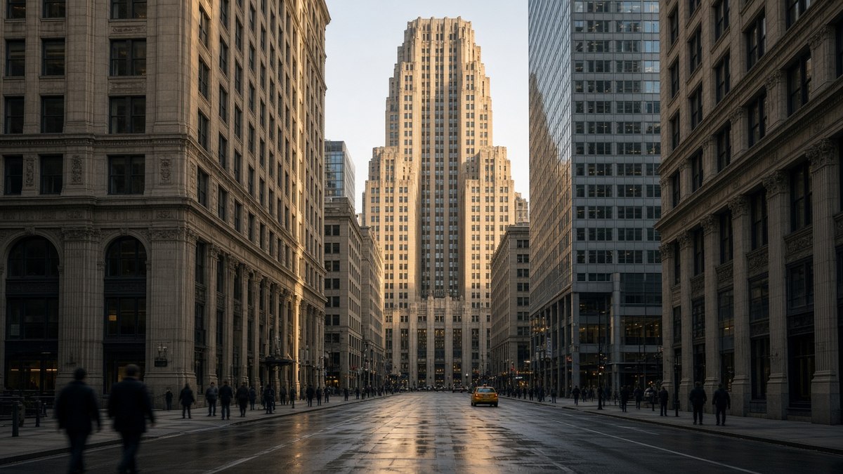 Kripto Kulisleri 20 Ekim: Alpenglow, Concrete ve CME 3 Chicago’nun finans bölgesi LaSalle Caddesi’nde sabah ışığı, CME’nin BCH ve UNI vadeli kontratları için temsili görsel