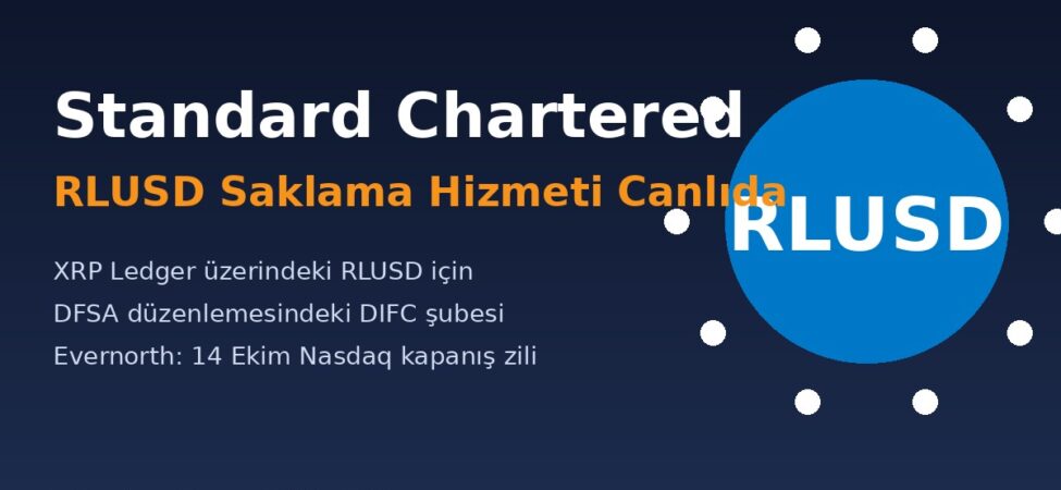 Standard Chartered RLUSD Saklama Hizmetini Başlattı; Evernorth 14 Ekim’de Nasdaq’ta Zil Çalacak 9 Standard Chartered RLUSD kapak görseli