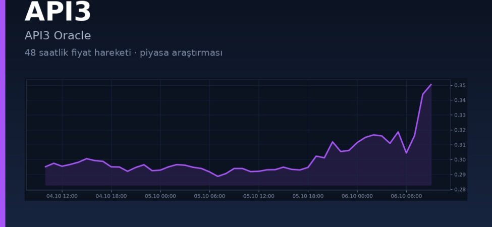 API3 Coin Neden Hareketlendi? OEV, AirnodeHub ve 48 Saatlik Veri 19 API3 coin 48 saatlik piyasa hareketi kapak görseli