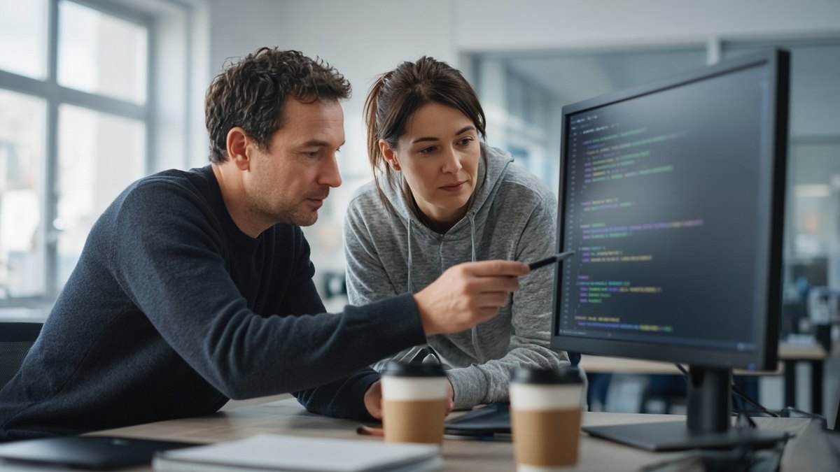 Curve (CRV) Nedir? Stabil Coin Takası, veCRV ve Arz Takvimi 2 Ofiste kod satırlarını birlikte inceleyen iki güvenlik mühendisi, Curve havuzlarında 2023’te yaşanan Vyper açığı için temsili görsel