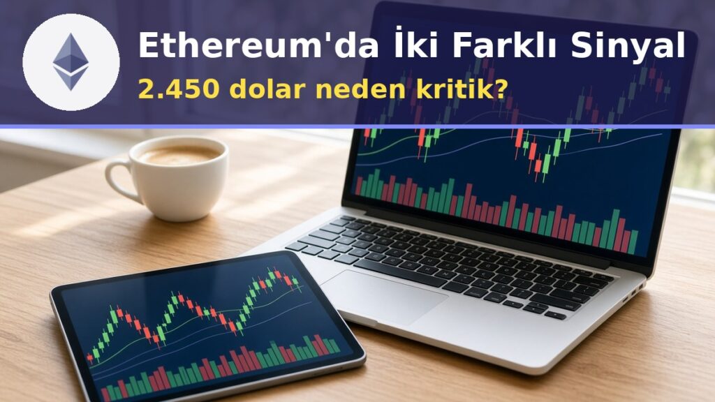 Ethereum teknik analizi kapak görseli: Ethereum logosu ve 2.450 dolar kritik seviye başlığı