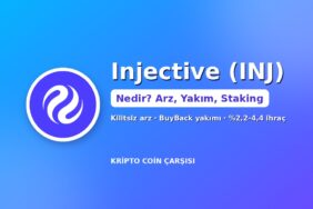 Injective (INJ) nedir kapak: Injective logosu, arz, yakım ve staking