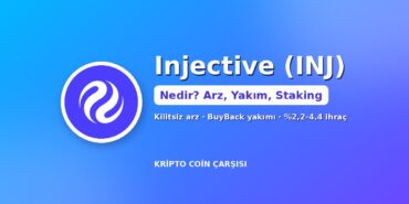 Injective (INJ) nedir kapak: Injective logosu, arz, yakım ve staking