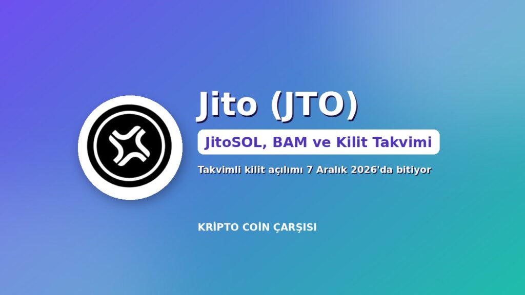 Jito (JTO) nedir kapak görseli: Solana MEV altyapısı, JitoSOL likit staking ve kilit açılım takvimi