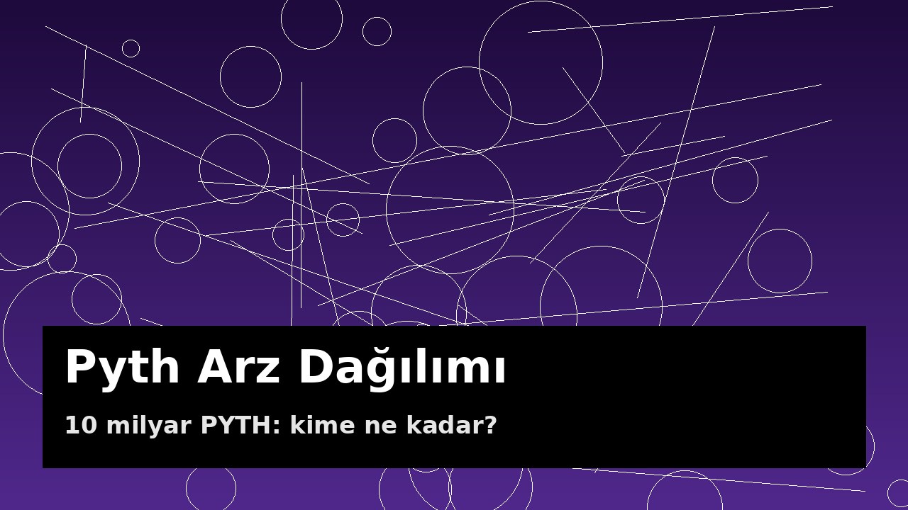 Pyth (PYTH) Nedir? Birinci Taraf Oracle Ağı ve Mayıs 2027'deki Son Kilit 1 Pyth token arz dağılımı görseli