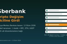 Sberbank Rusya’da Kripto Değişim Siciline Girdi: Hedef 1 Aralık 17 Sberbank kripto değişim sicili kapak görseli
