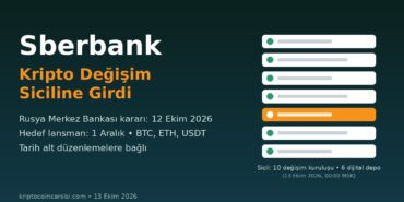 Sberbank Rusya’da Kripto Değişim Siciline Girdi: Hedef 1 Aralık 1 Sberbank kripto değişim sicili kapak görseli