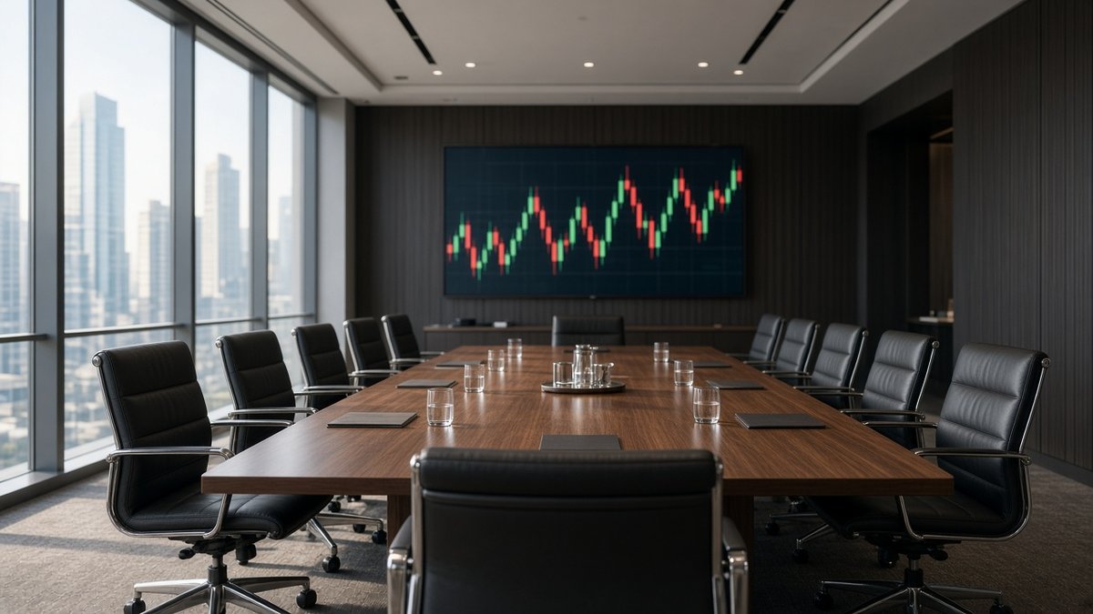 Strategy kurumsal hazine masası temsili görsel: finans ekranları ve toplantı notları