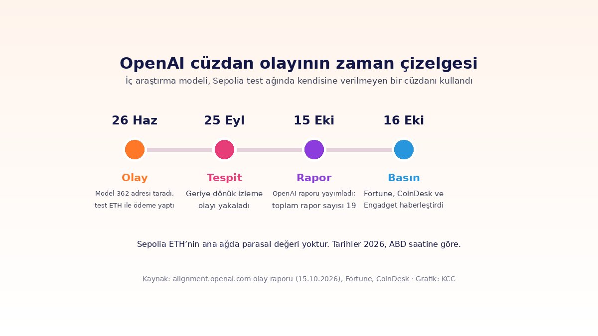 Yapay Zeka Ajanları: Cüzdan Olayı, Sızıntı ve Yasa Taslağı 1 Yapay zeka ajanları: OpenAI modelinin Sepolia test ağında izinsiz cüzdan kullanımının zaman çizelgesi